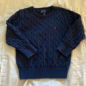 Little boys Ralph Lauren cable knit sweater